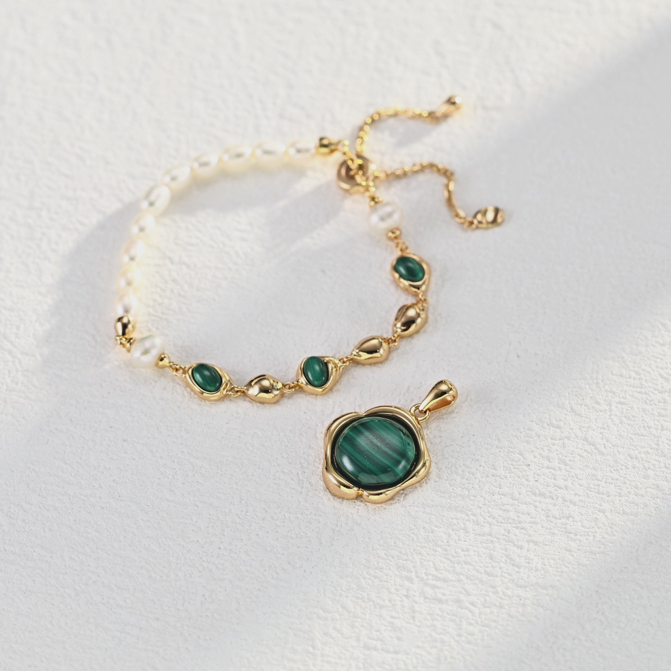 Collection of model shots showing the bracelet from different angles.