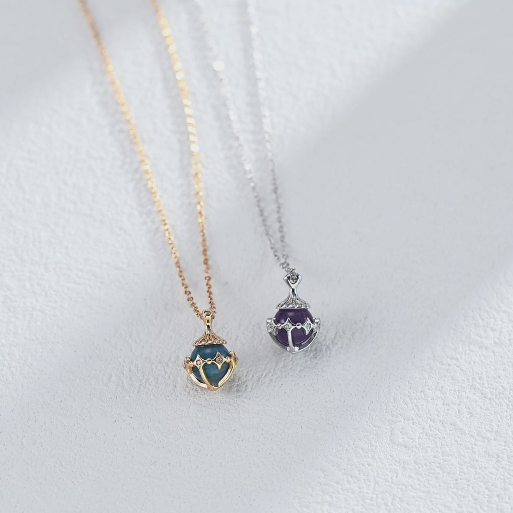 Amethyst Lucky Star 925 Silver Necklace