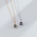 Amethyst Lucky Star 925 Silver Necklace