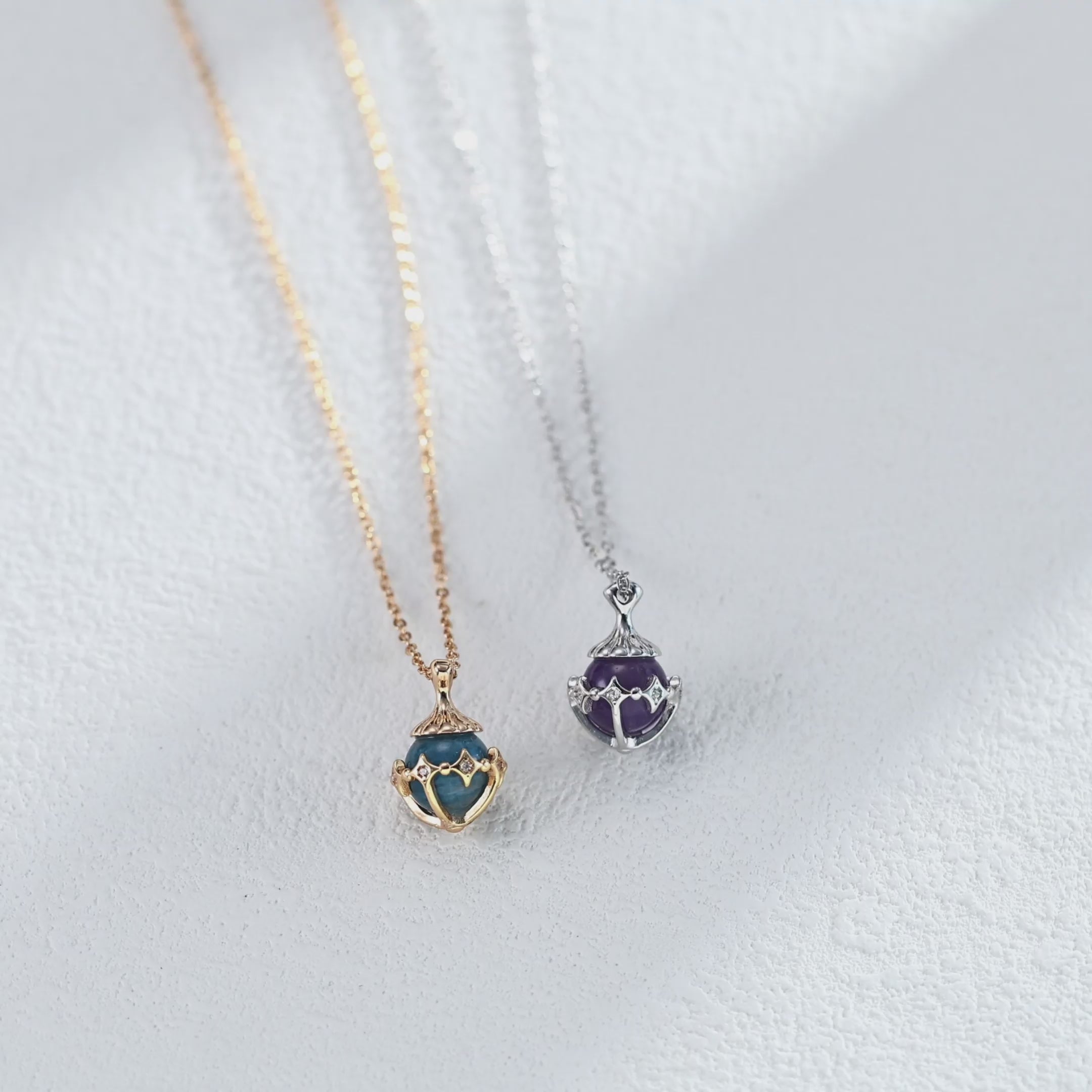 Amethyst Lucky Star 925 Silver Necklace