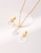 Secure and comfortable post back for the minimalist hollow-out shell earrings, ensuring easy all-day wear.