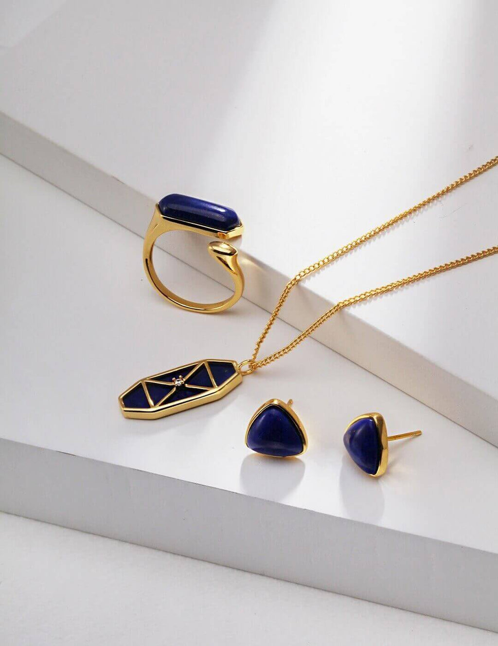 Each Lapis Lazuli stone features unique natural patterns and pyrite distributions, making every pair one-of-a-kind.