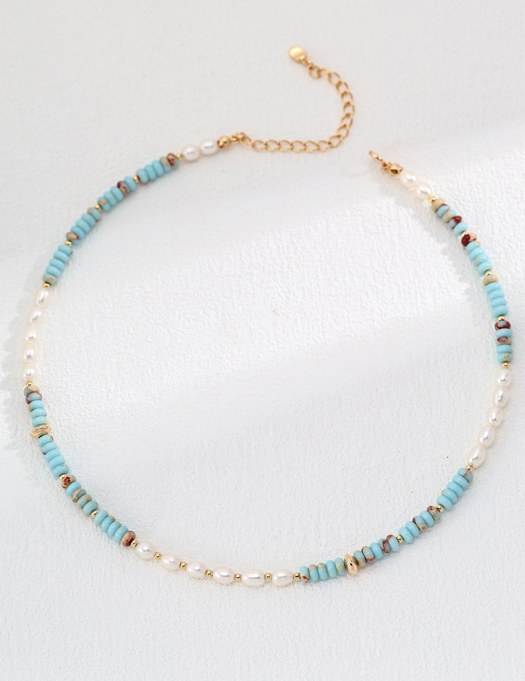 Natural Pearl & Shoushan Stone Necklace