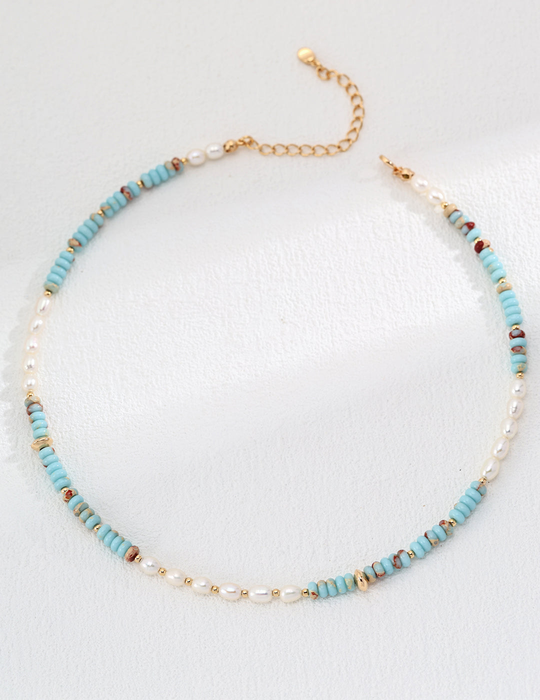 Natural Pearl & Shoushan Stone Necklace