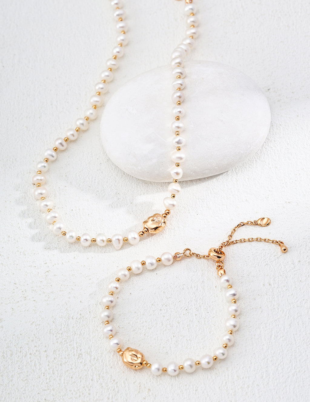 Minimalist Natural Pearl S925 Sterling Silver Bracelet