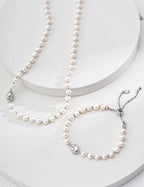 Minimalist Natural Pearl S925 Sterling Silver Bracelet