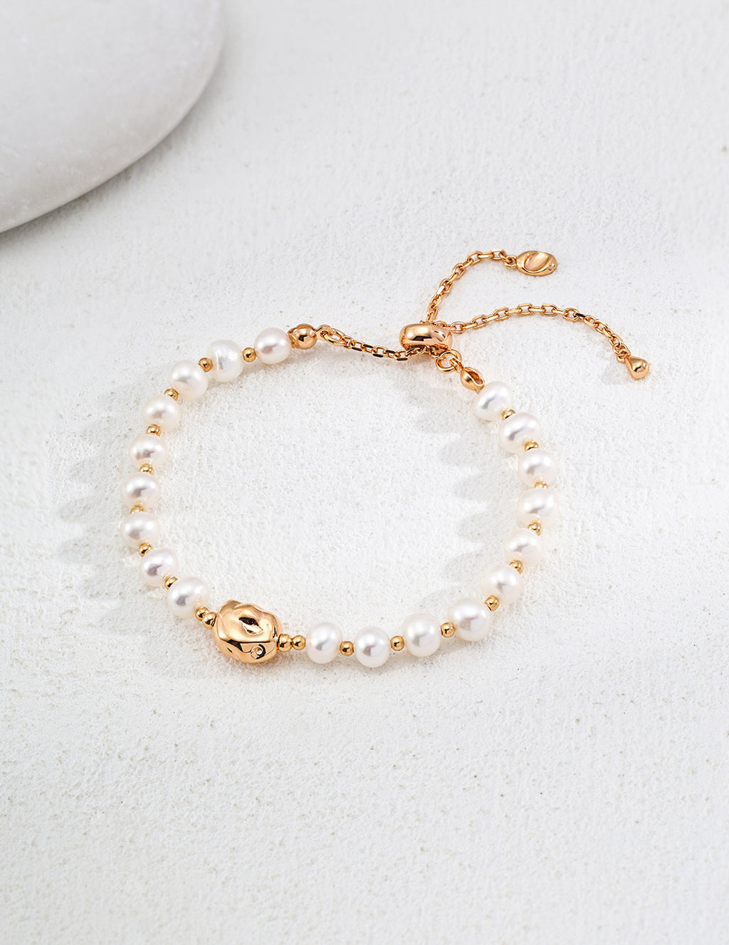 Minimalist Natural Pearl S925 Sterling Silver Bracelet
