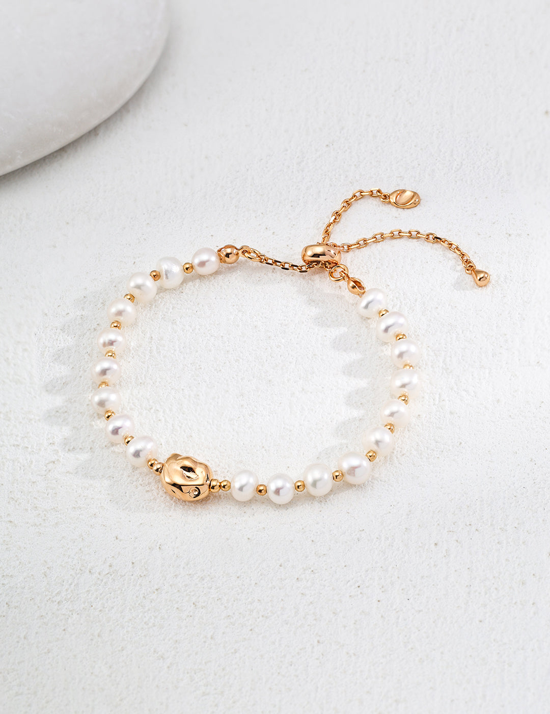 Minimalist Natural Pearl S925 Sterling Silver Bracelet