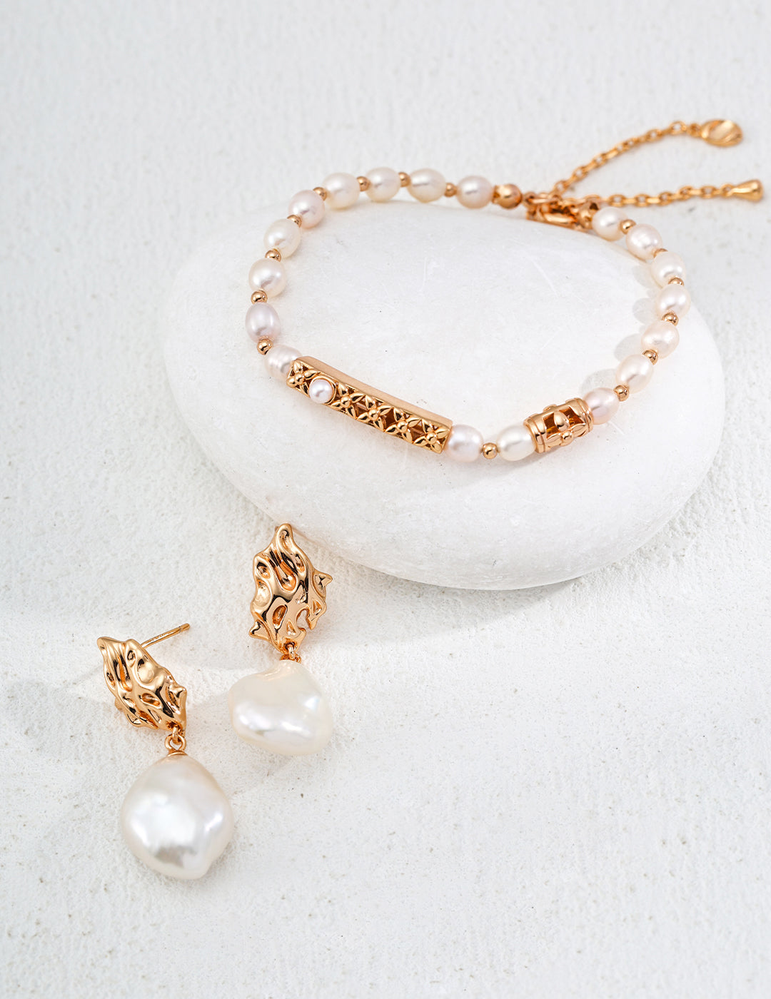 Minimalist Natural Pearl S925 Sterling Silver Bracelet