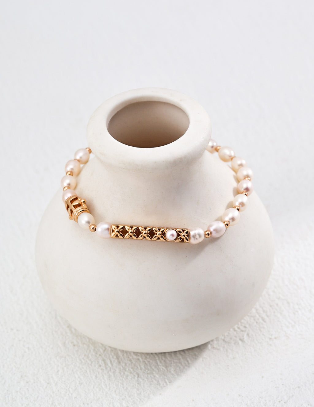 Minimalist Natural Pearl S925 Sterling Silver Bracelet