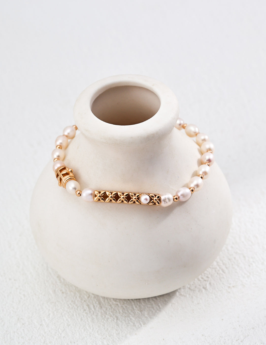 Minimalist Natural Pearl S925 Sterling Silver Bracelet