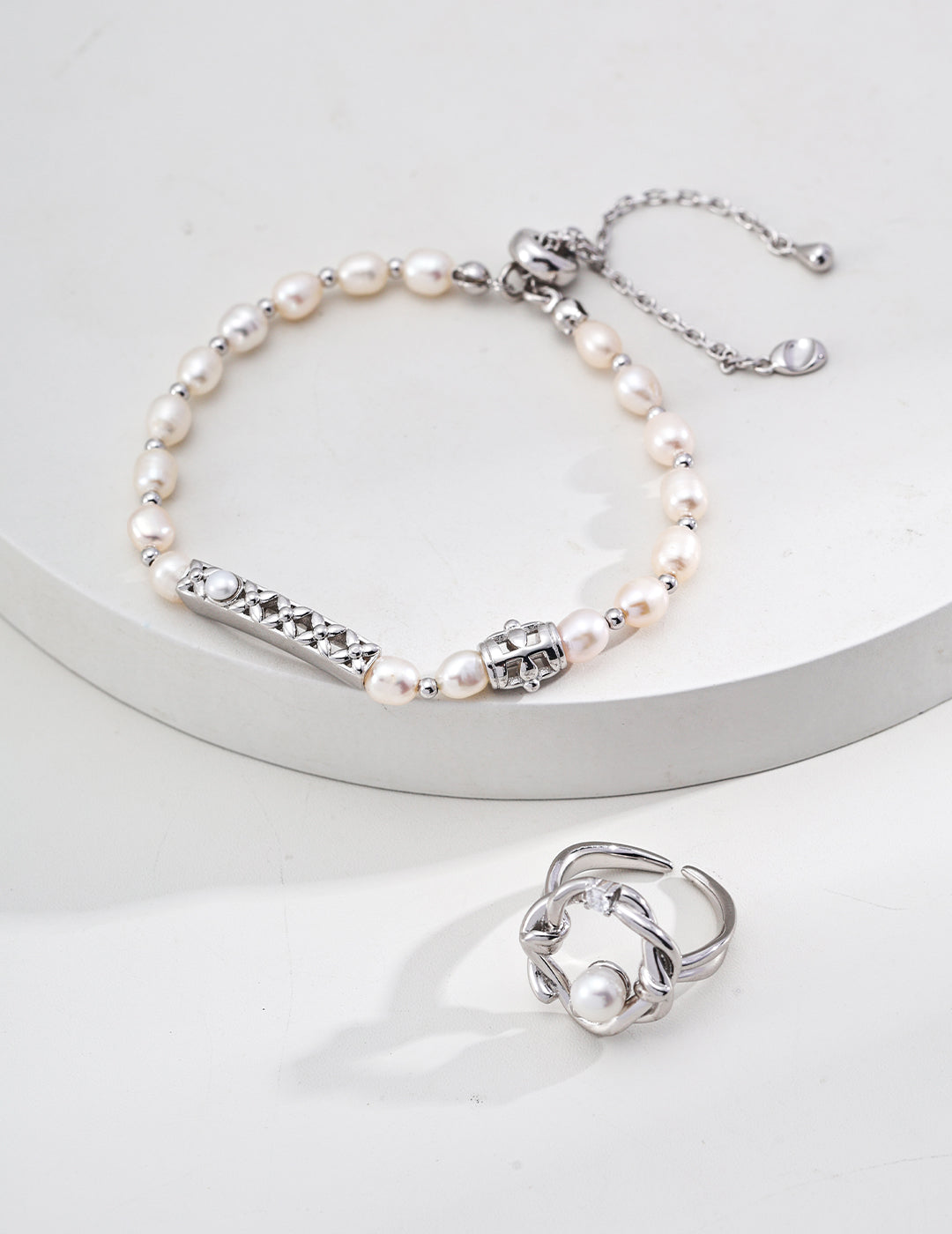 Minimalist Natural Pearl S925 Sterling Silver Bracelet