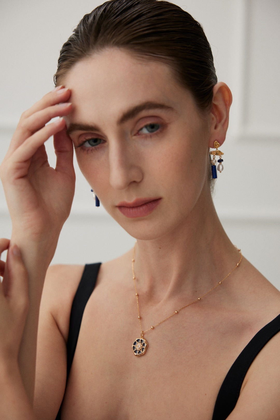 Lapis Lazuli S925 Silver Necklace