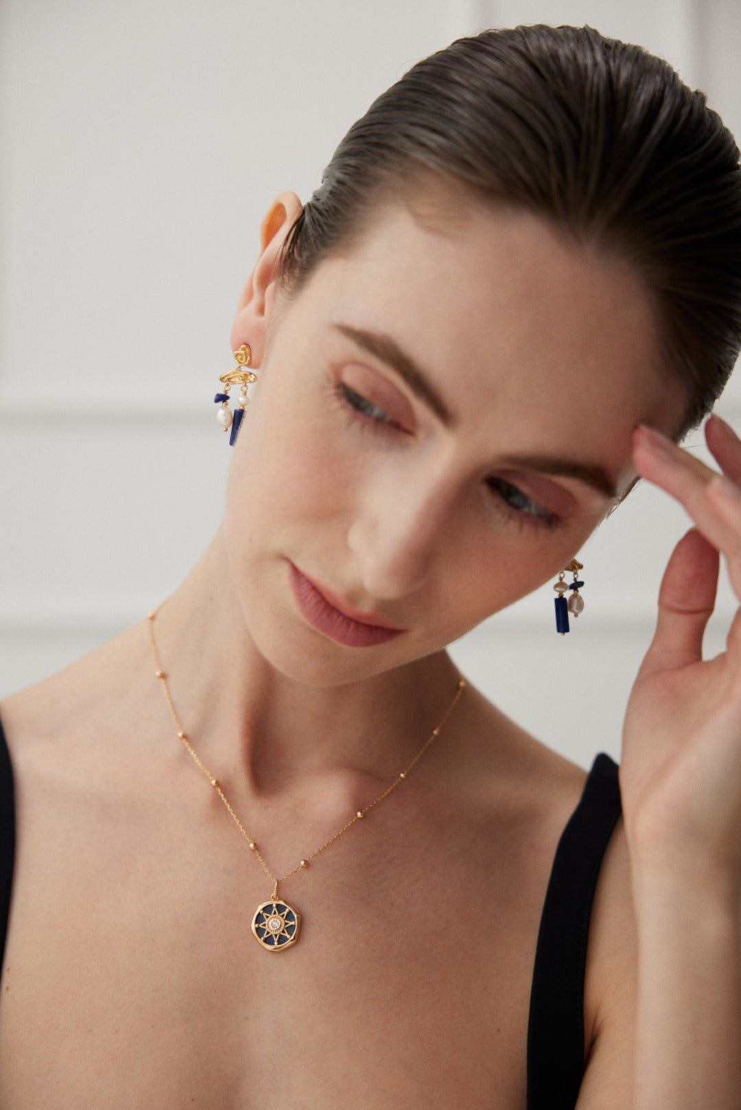 Lapis Lazuli S925 Silver Necklace