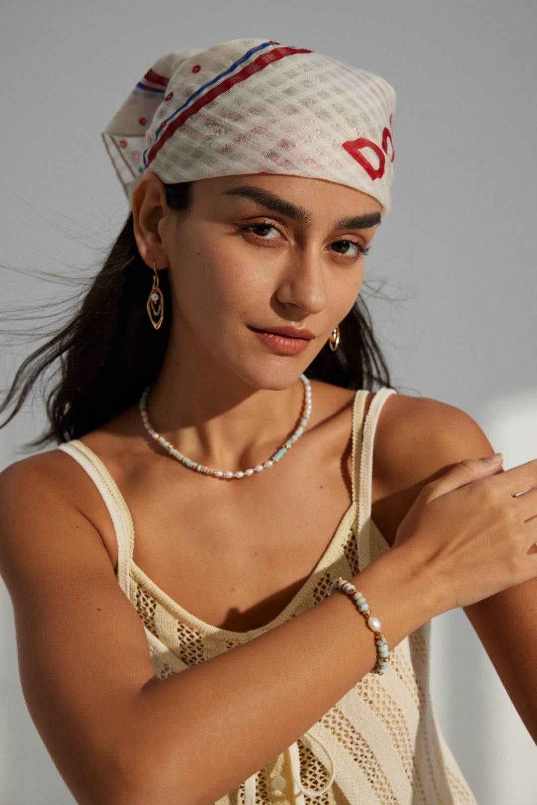 Natural Pearl & Shoushan Stone Necklace